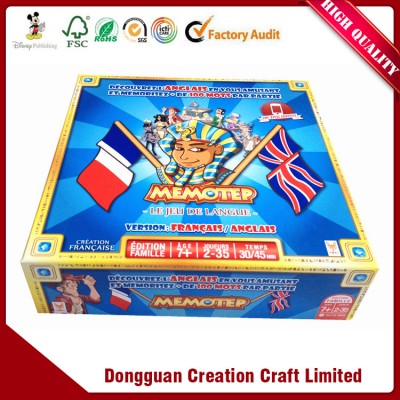 Most selling products CMYK printing personalized board game supplier